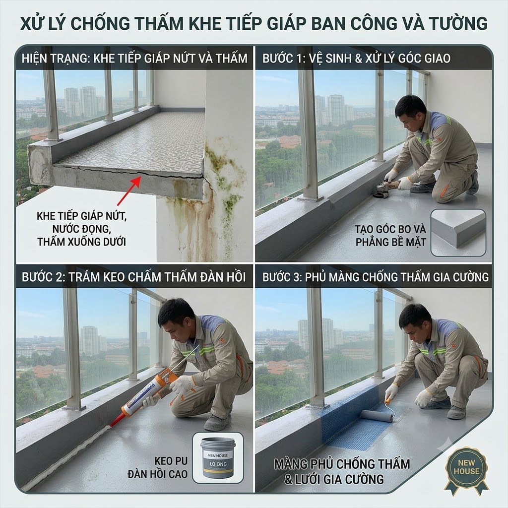 giải pháp chống thấm khe tiếp giáp ban công giải pháp chống thấm khe tiếp giáp ban công