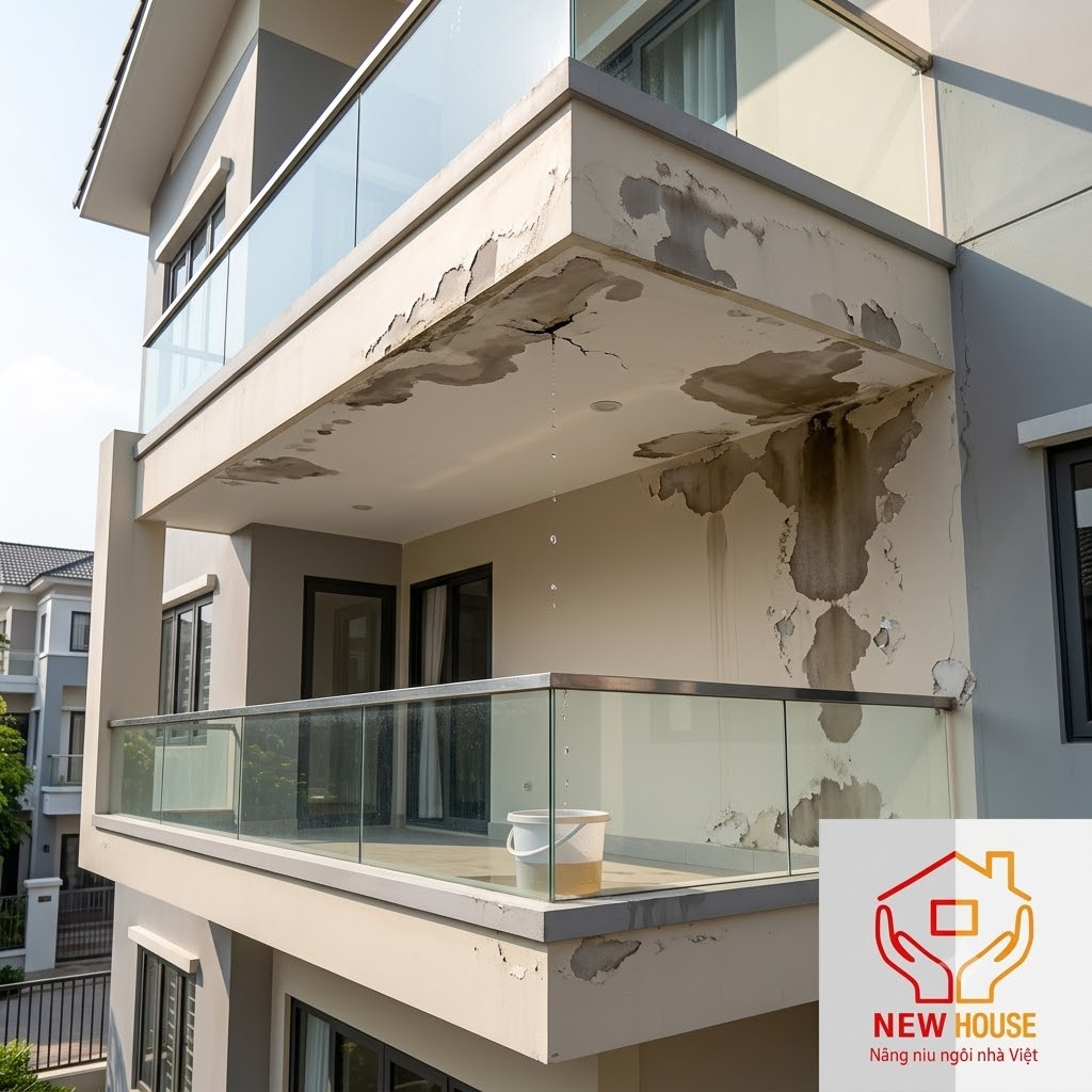 5 Nguyên Nhân Ban Công Bị Thấm Thường Gặp Vài Cách Xử Lý Triệt Để