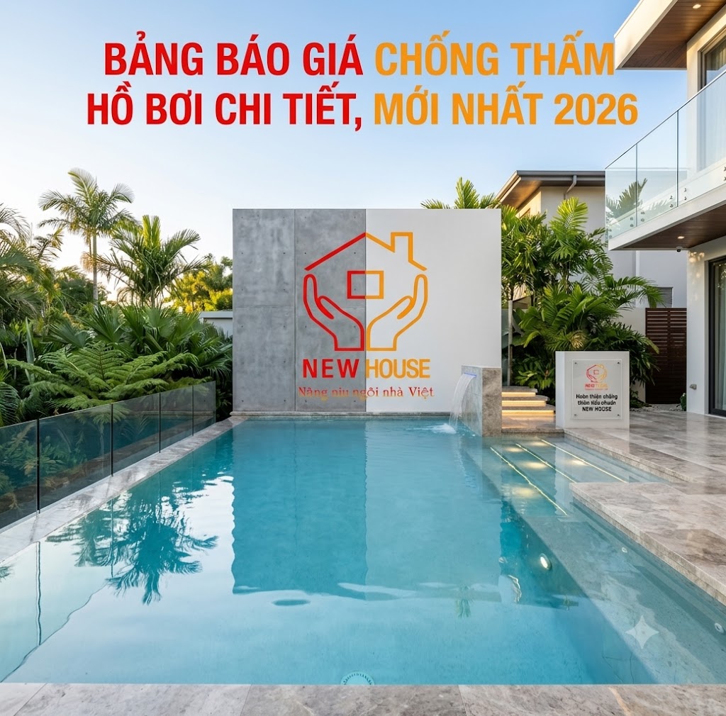 Bảng báo giá chống thấm hồ bơi Bảng báo giá chống thấm hồ bơi