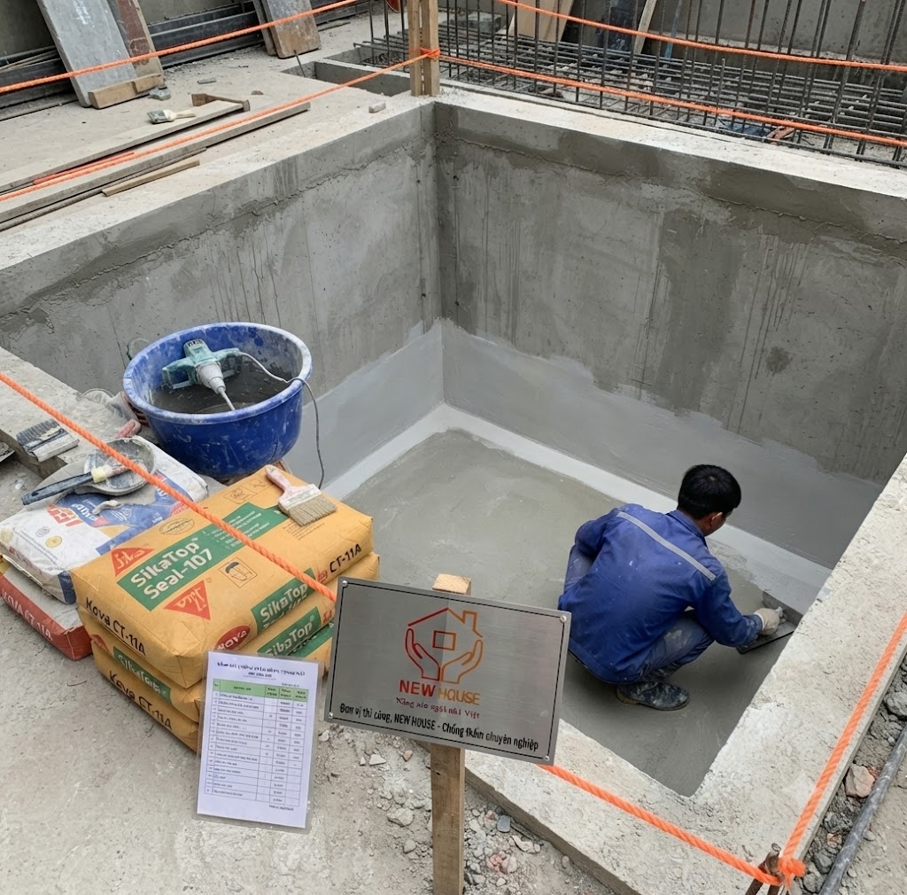 Giá chống thấm hố pit thang máy bao nhiêu