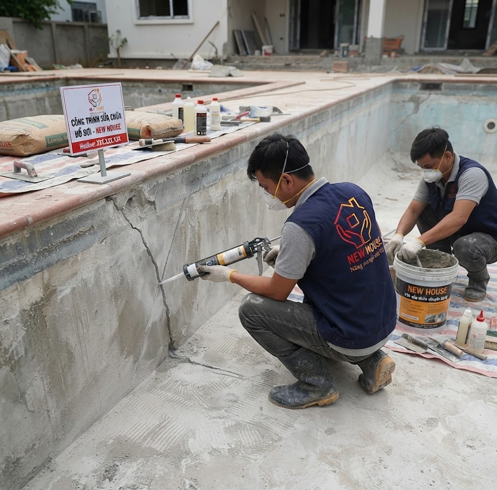 xử lý nứt bê tông hồ bơi như thế nào xử lý nứt bê tông hồ bơi như thế nào
